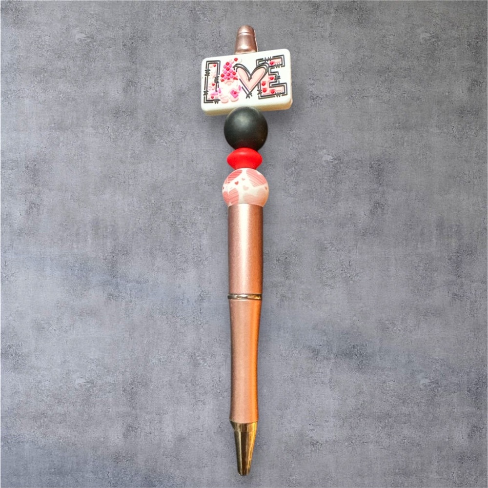 Love Silicone Bead Pen